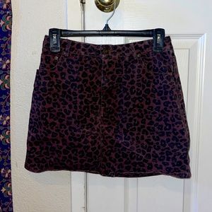 vera&lucy jean cheetah print skirt.
